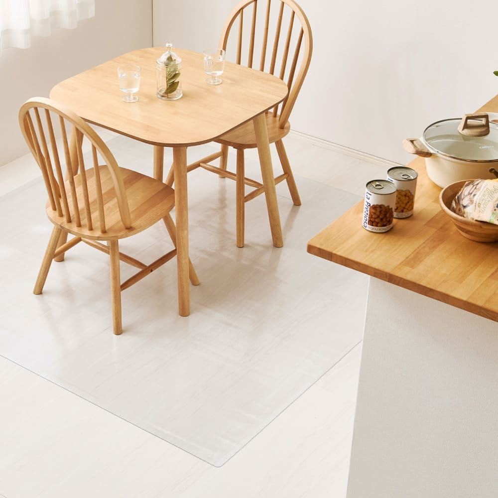 Clear Dining Rug 180×180cm