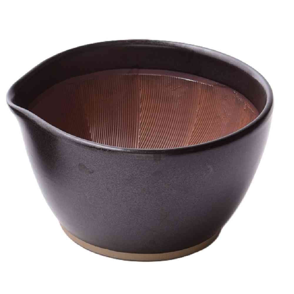 Motosei Ceramic Easy Mortar Large Black Matte 1 Piece