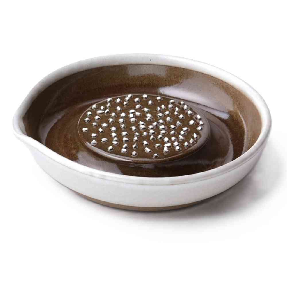 Motosei Ceramic Easy Grater Large White Matte 1 Piece