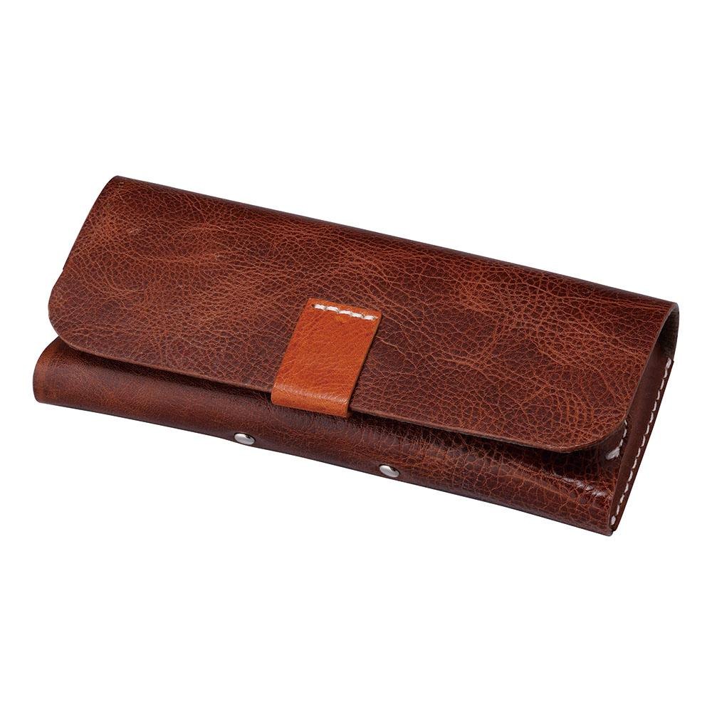 Eyeglass Case HFD-18 BR Genuine Leather 094320