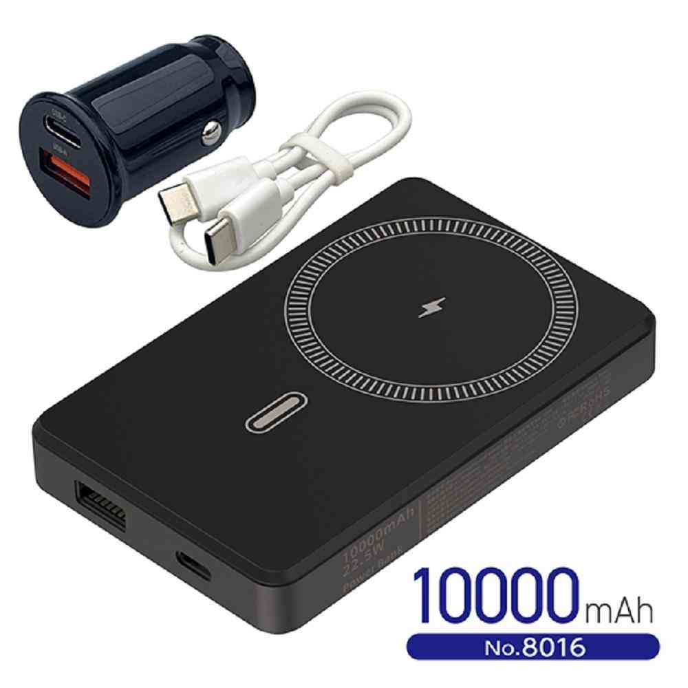大橋産業 準固体 モバイルバッテリー 10000mAh MAG DC12V付 No.8016