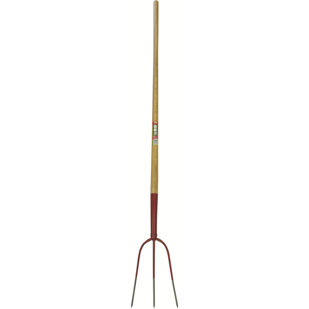 Wood Handle H-Hawk 3-Prong 30414