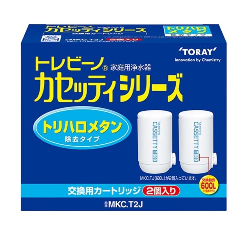 Toray Trebino Faucet Water Purifier Cartridge Cassetti Series (2 pieces)