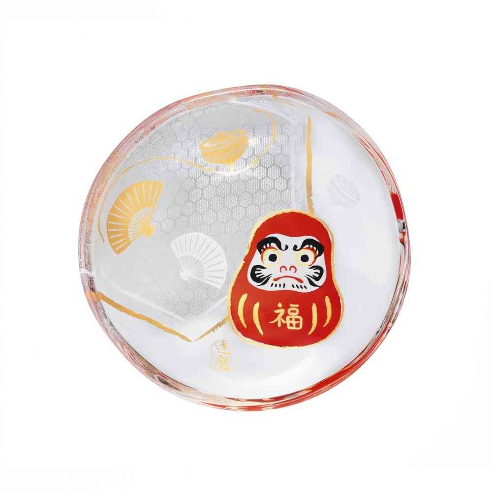 Adelia Medetamonozake Small Plate Daruma