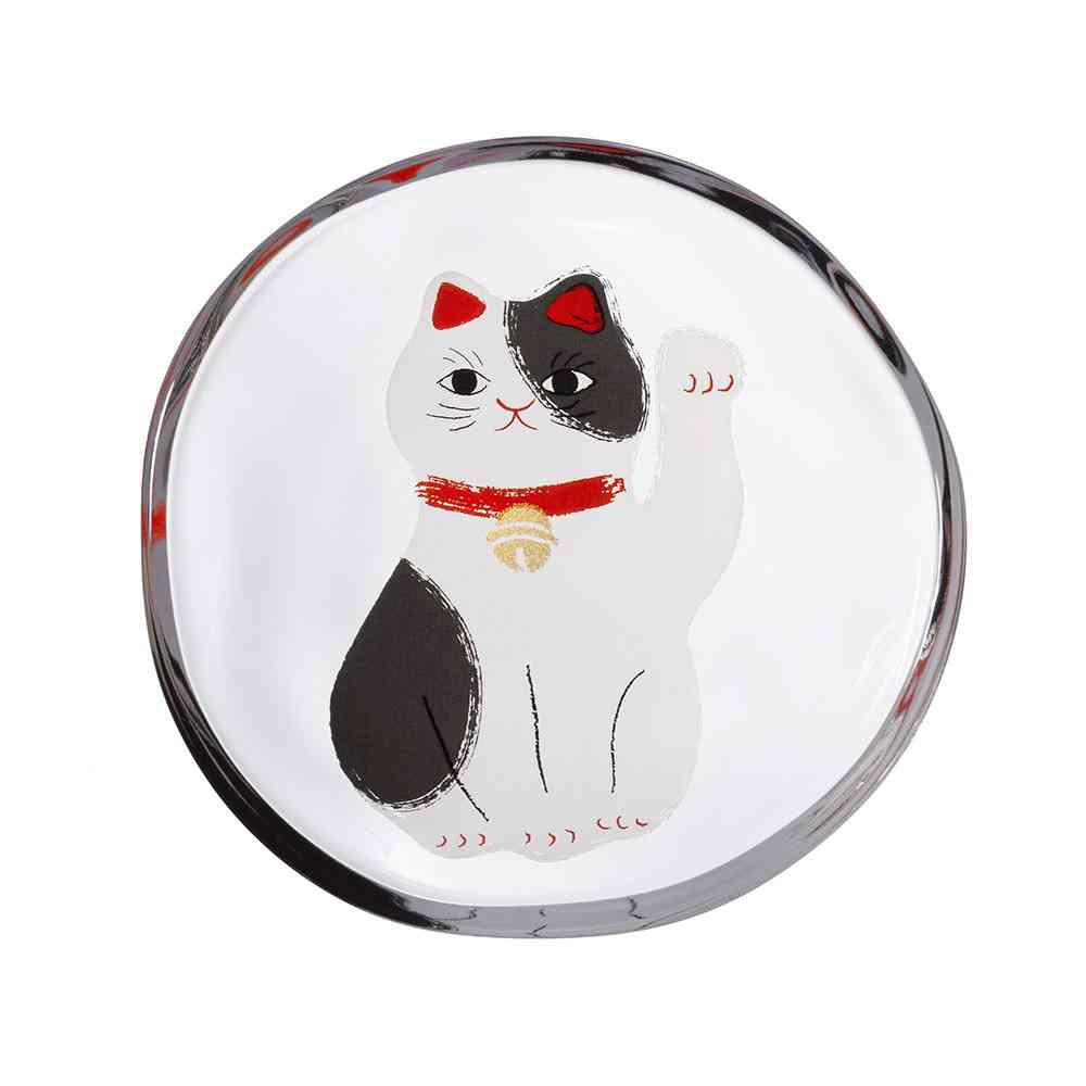 Adelia Medetamo Maneki Neko Small Plate Calico