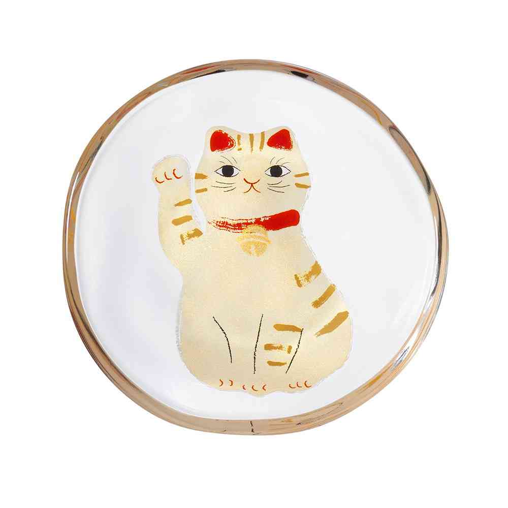 Adelia Medetamo Maneki Neko Small Plate Tiger