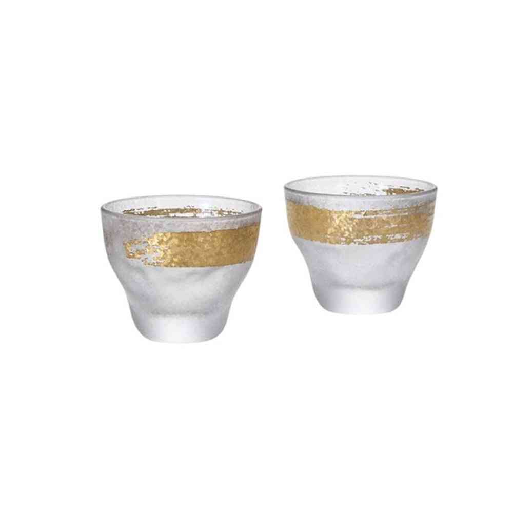 Adelia Premium Nippon Taste Gold Character Sake Glass Pair Set 90ml×2