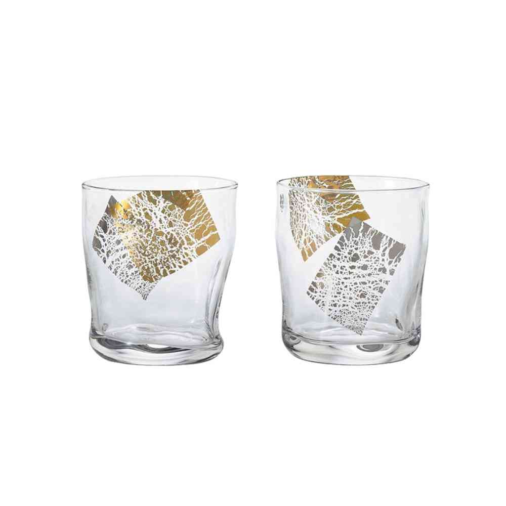 Adelia Tebineri Fluid Kirari Rock Glass Pair Set 300ml×2