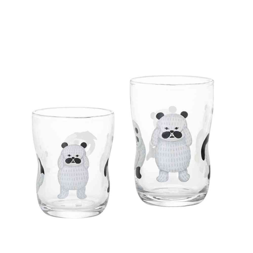 Adelia Tsuyoko Glass S&M Set Panda Bathhouse 130ml×1, 185ml×1