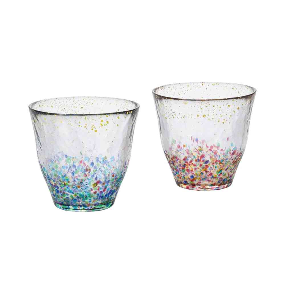 Adelia Matsuri Hanabi Rock Glass Pair Set 330ml×2