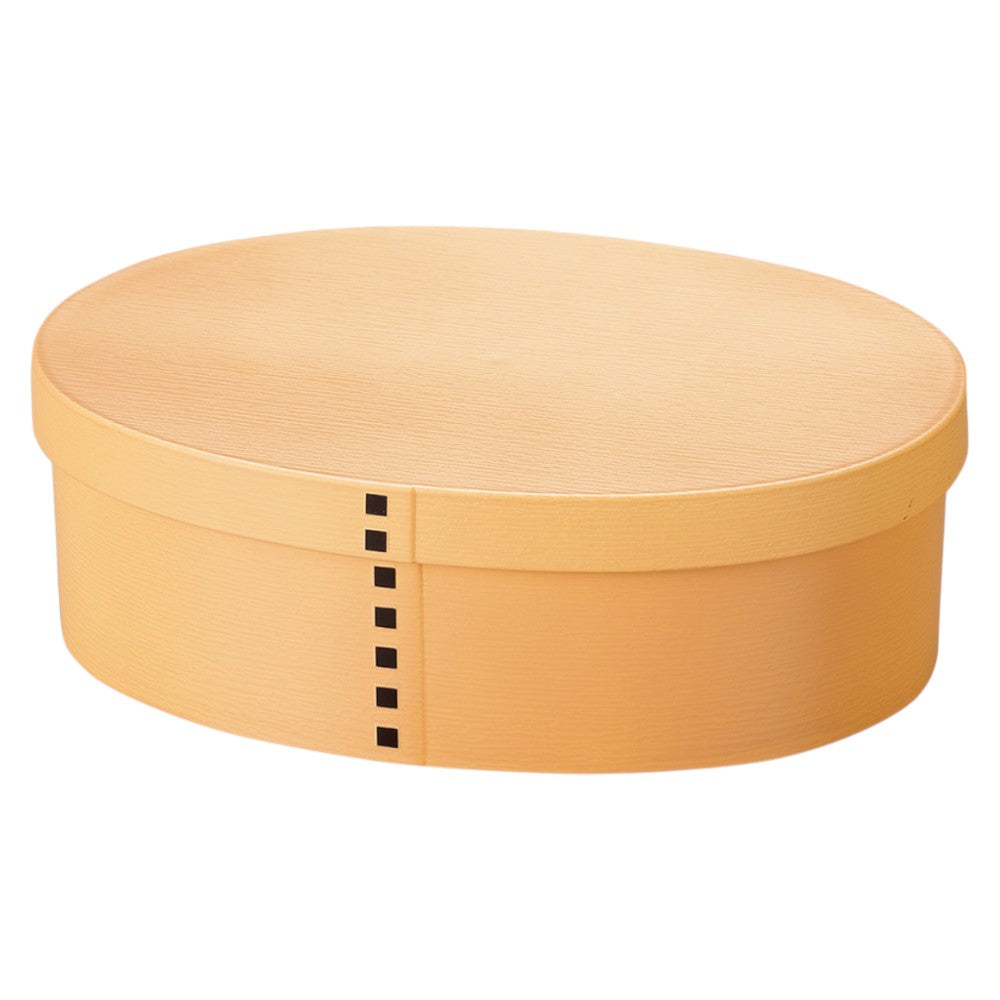 Tatsumiya Wappa One-Tier Bento Large Beige Antibacterial