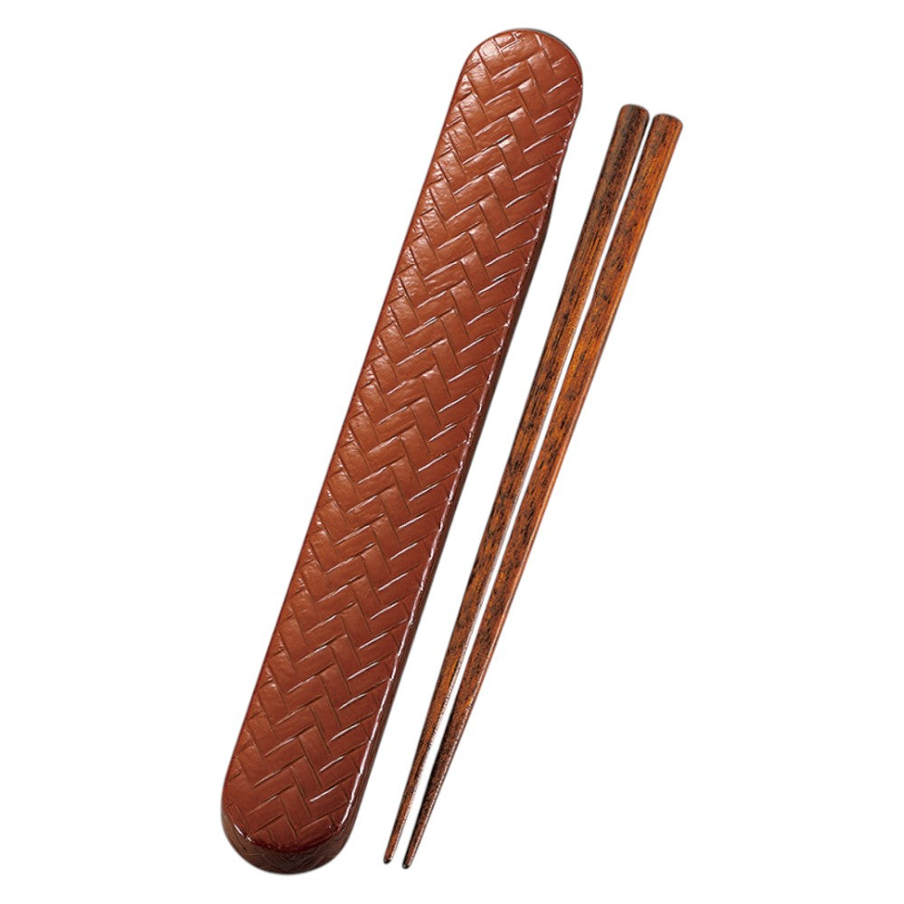 Tatsumiya Ajiro Slide Chopstick Box Set Shunkei 18.0