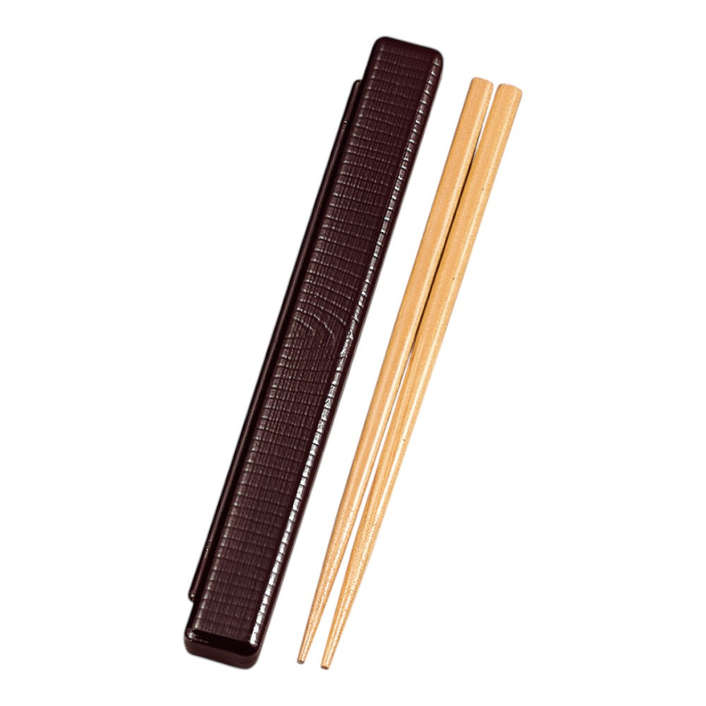 Tatsumiya Slim Wood Grain Chopstick Box Set Tame 18.0