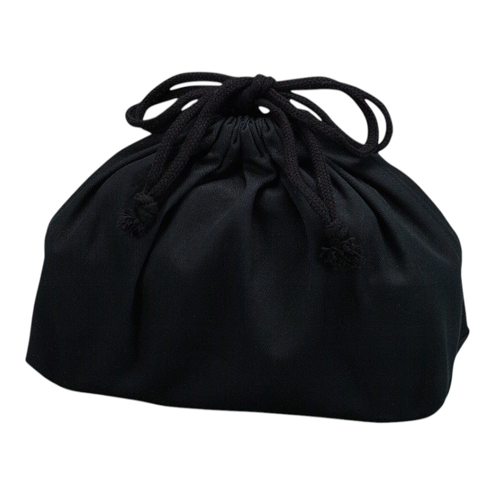 Tatsumiya Slim Drawstring Bag for Men Black 3871