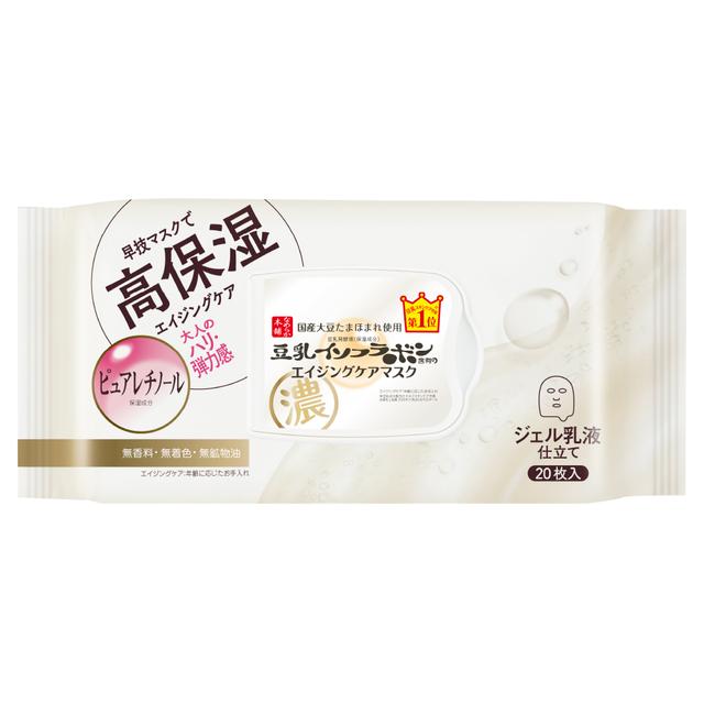 Sana Nameraka Honpo Soy Milk Isoflavone Aging Care Mask Lotion 20 Sheets