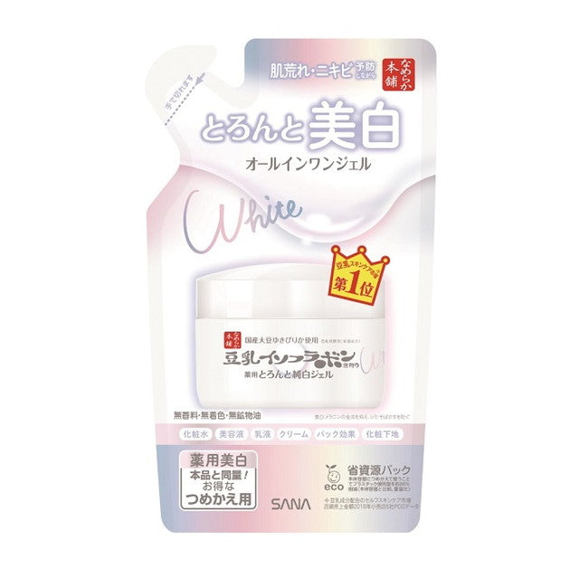 [Quasi-Drug] Sana Nameraka Honpo Soy Milk Isoflavone Rich Gel Medicated Whitening N Refill 100g