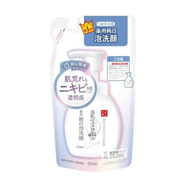 [Quasi-Drug] Sana Smooth Skin Soy Isoflavone Medicated Pure White Foam Cleanser Refill 180ml