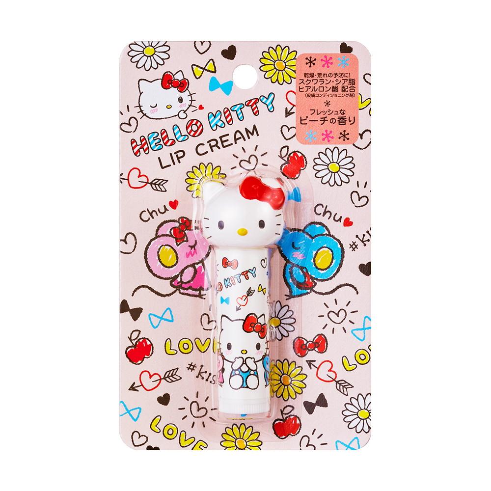 Hello Kitty Die-Cut Lip Cream Fresh Peach Scent 1 Piece