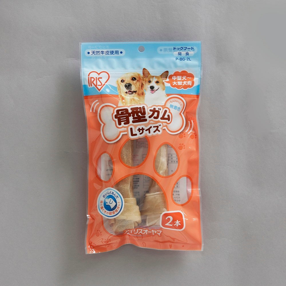 Iris Ohyama Bone-Shaped Gum L 2 Pieces