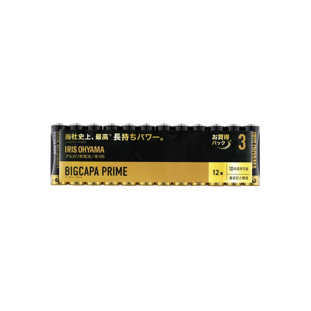 Iris Ohyama Alkaline Dry Battery BIGCAPA PRIME Type AA -LR6BP/12P