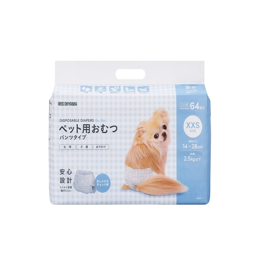 Iris Ohyama Pet Diapers XXS 64 Pieces