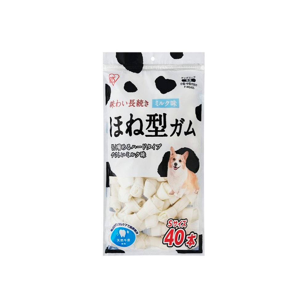 Iris Ohyama Bone-Shaped Gum Milk Flavor S Size 40 Pieces