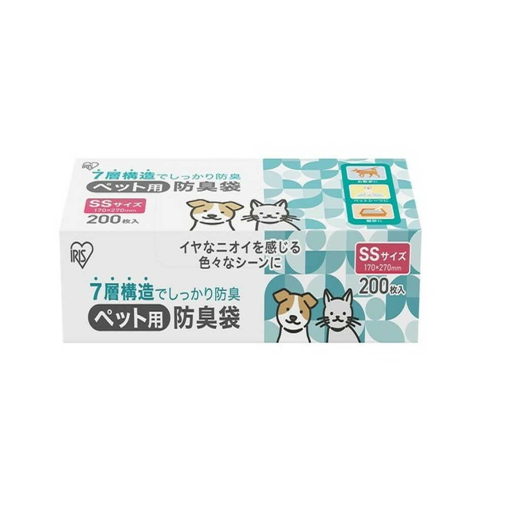 Iris Ohyama Pet Odor Control Bags SS Size 200 pcs