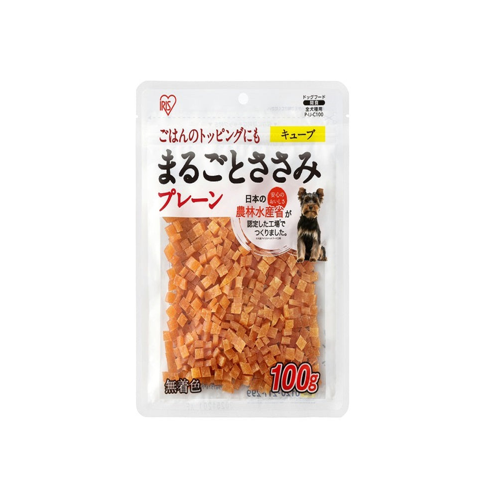 Iris Ohyama Whole Chicken Jerky Cubes Plain 100g