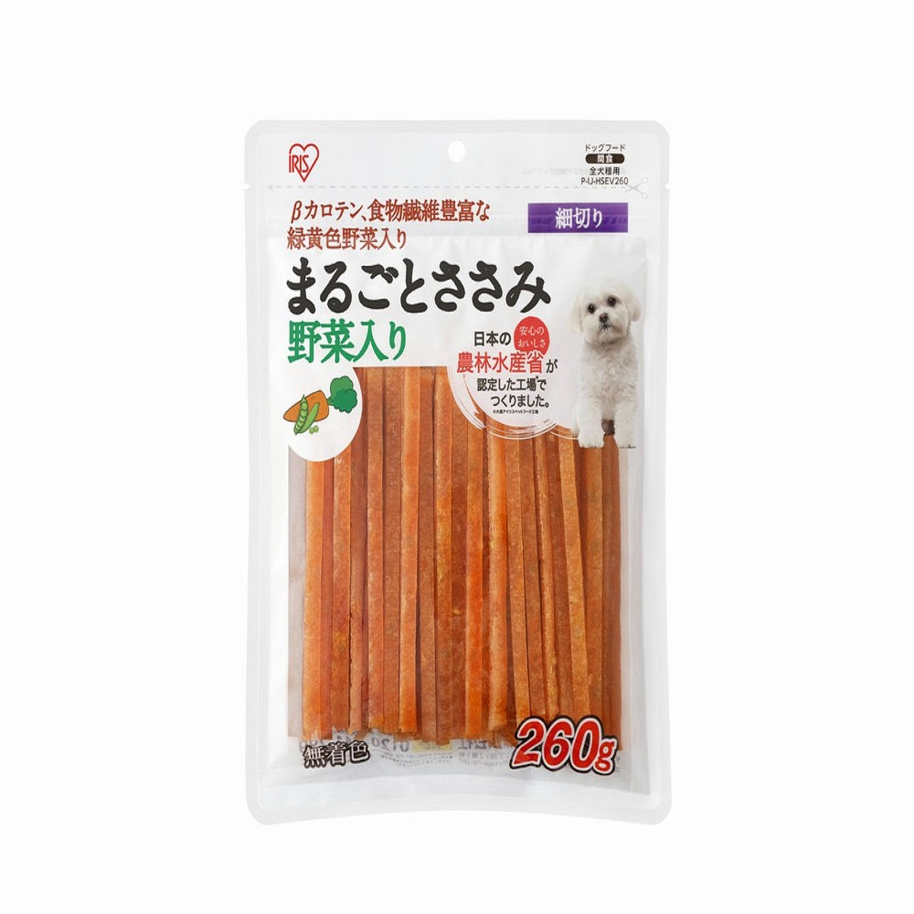 Iris Ohyama Whole Chicken Fillet Jerky Strips with Vegetables 260g