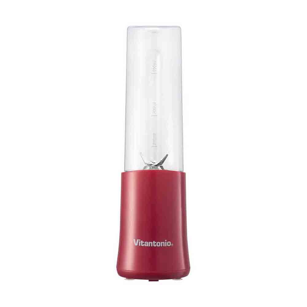 Vitantonio Mini Bottle Blender 280ml Compact Design Ice Compatible Red VBL-7-R