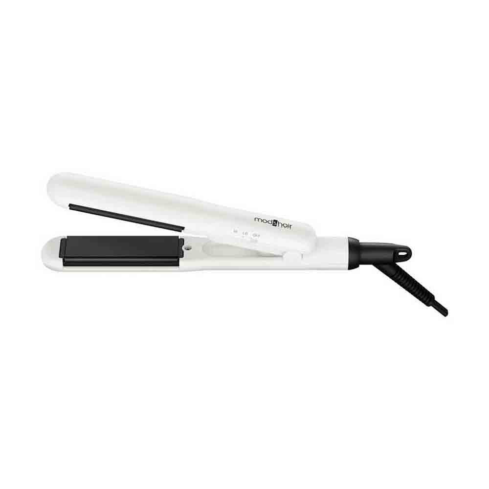 Mods Hair Stylish Compact Straight Iron High Temperature Design Compact White MHS-2430-W