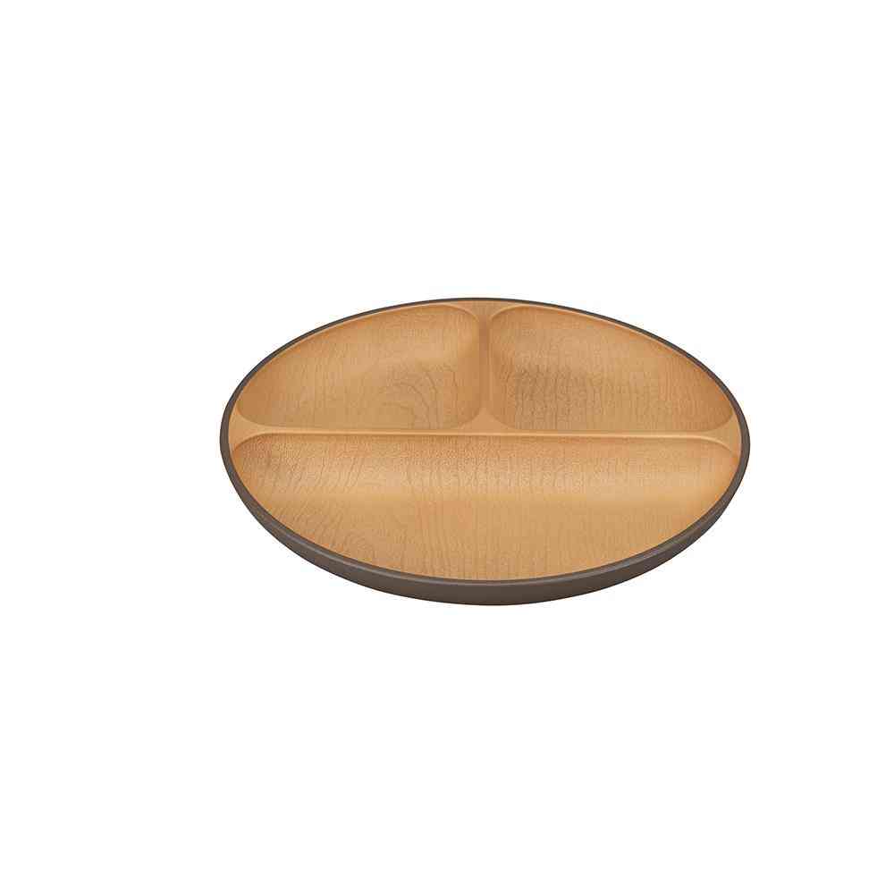 Kano EARTH COLOR Antibacterial Lunch Plate Dark Brown