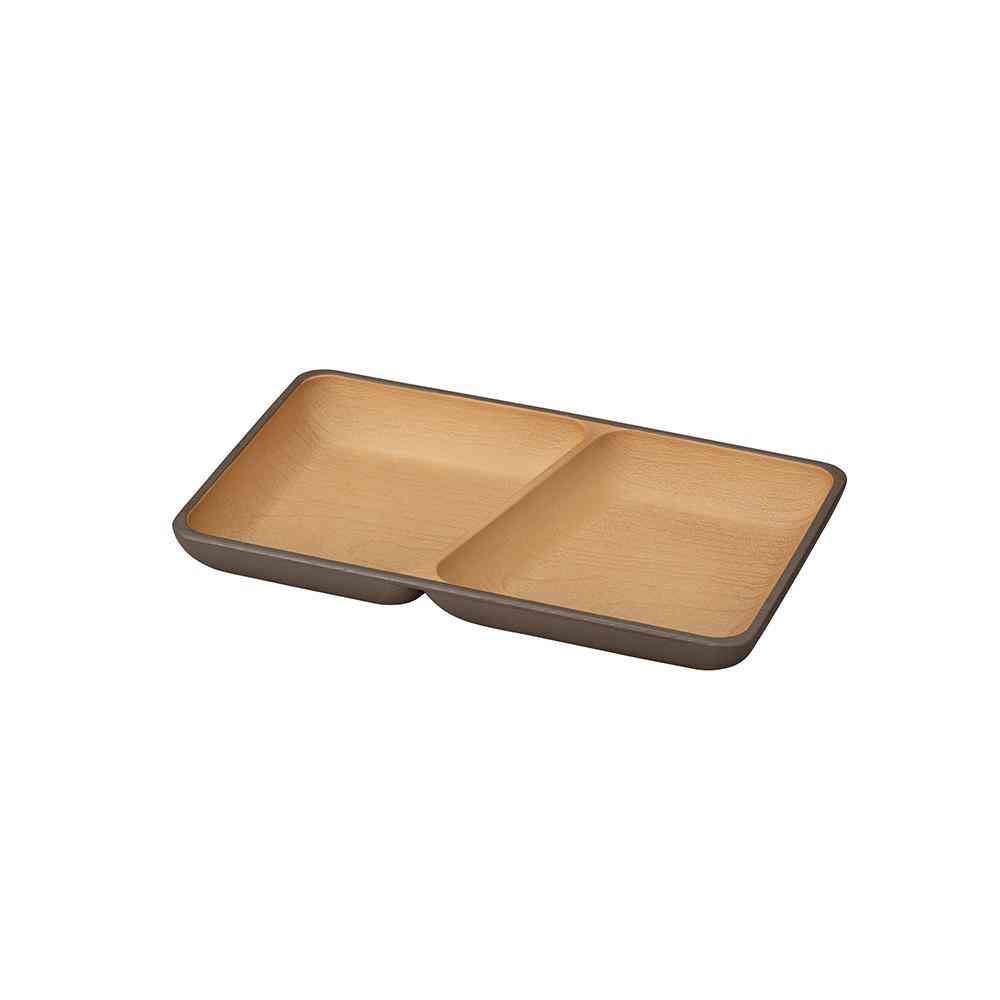 Kano EARTH COLOR Antibacterial Square Plate Dark Brown