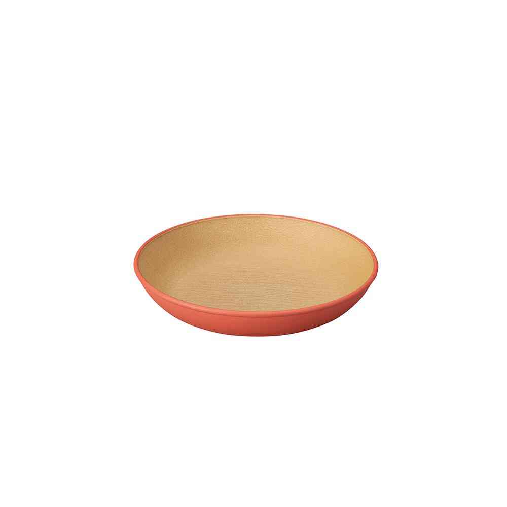 Kano EARTH COLOR Antibacterial Round Plate M Red