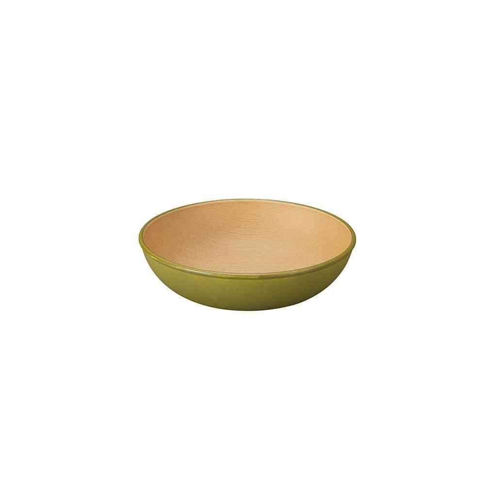 Kano EARTH COLOR Antibacterial Round Plate S Olive