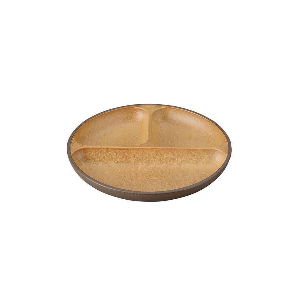 Kano EARTH COLOR Antibacterial Lunch Plate S Dark Brown