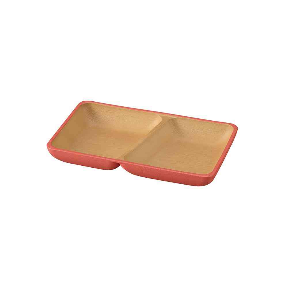 Kano EARTH COLOR Antibacterial Square Plate S Red