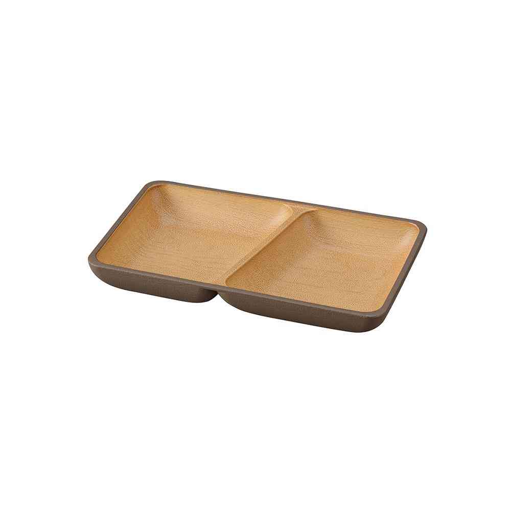 Kano EARTH COLOR Antibacterial Square Plate S Dark Brown