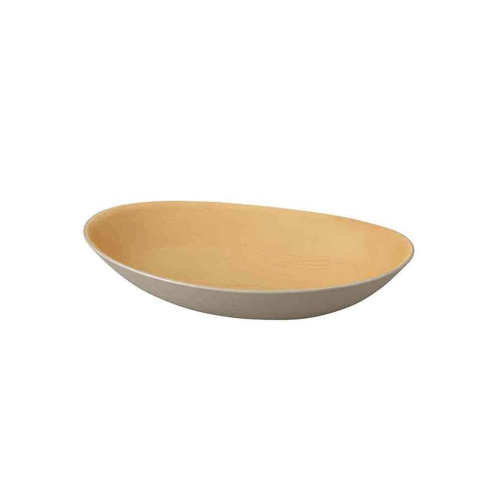 Kano EARTH COLOR Antibacterial Curry Pasta Plate Gray