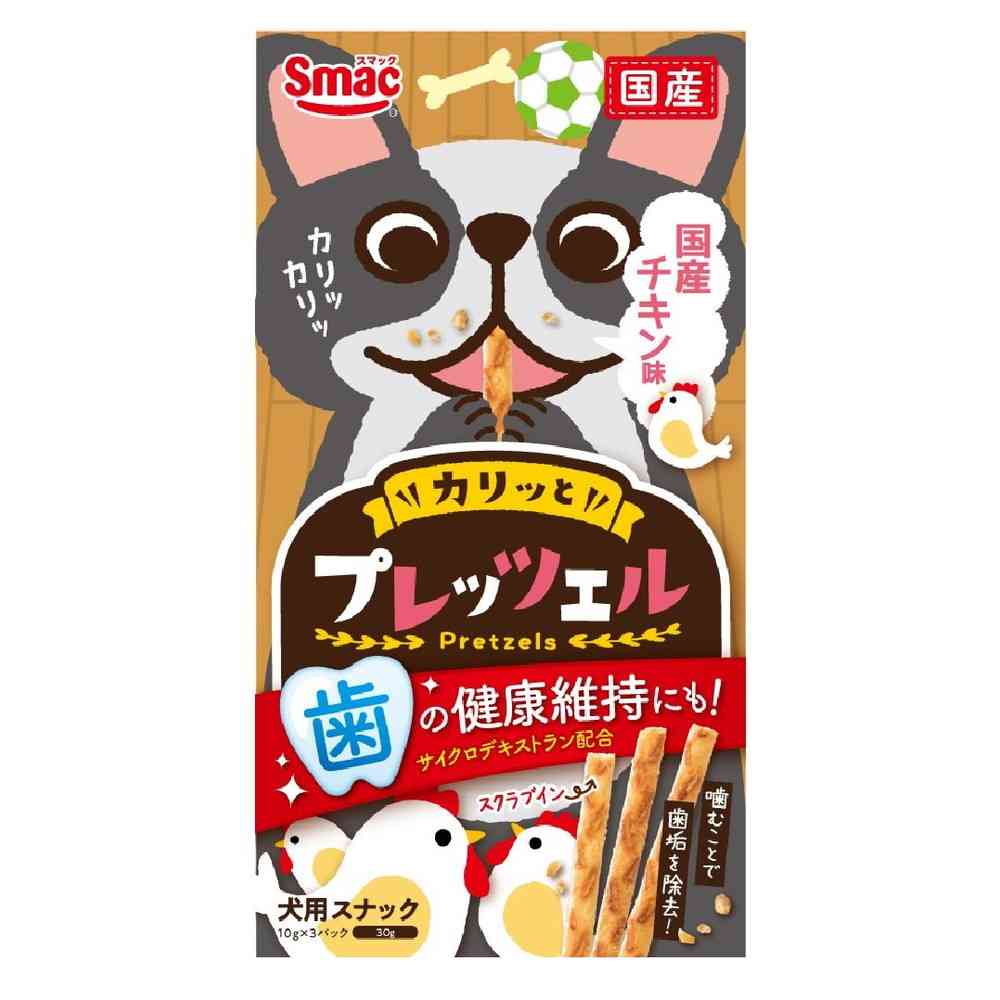 Smack Pretzel Domestic Chicken Flavor 30g (10g x 3 packs)