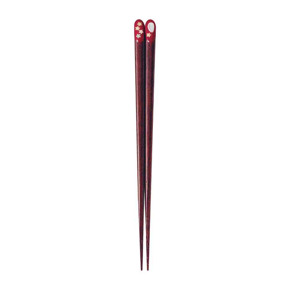 Ishida Chopsticks Kinza Usagi Vermilion 20.5cm