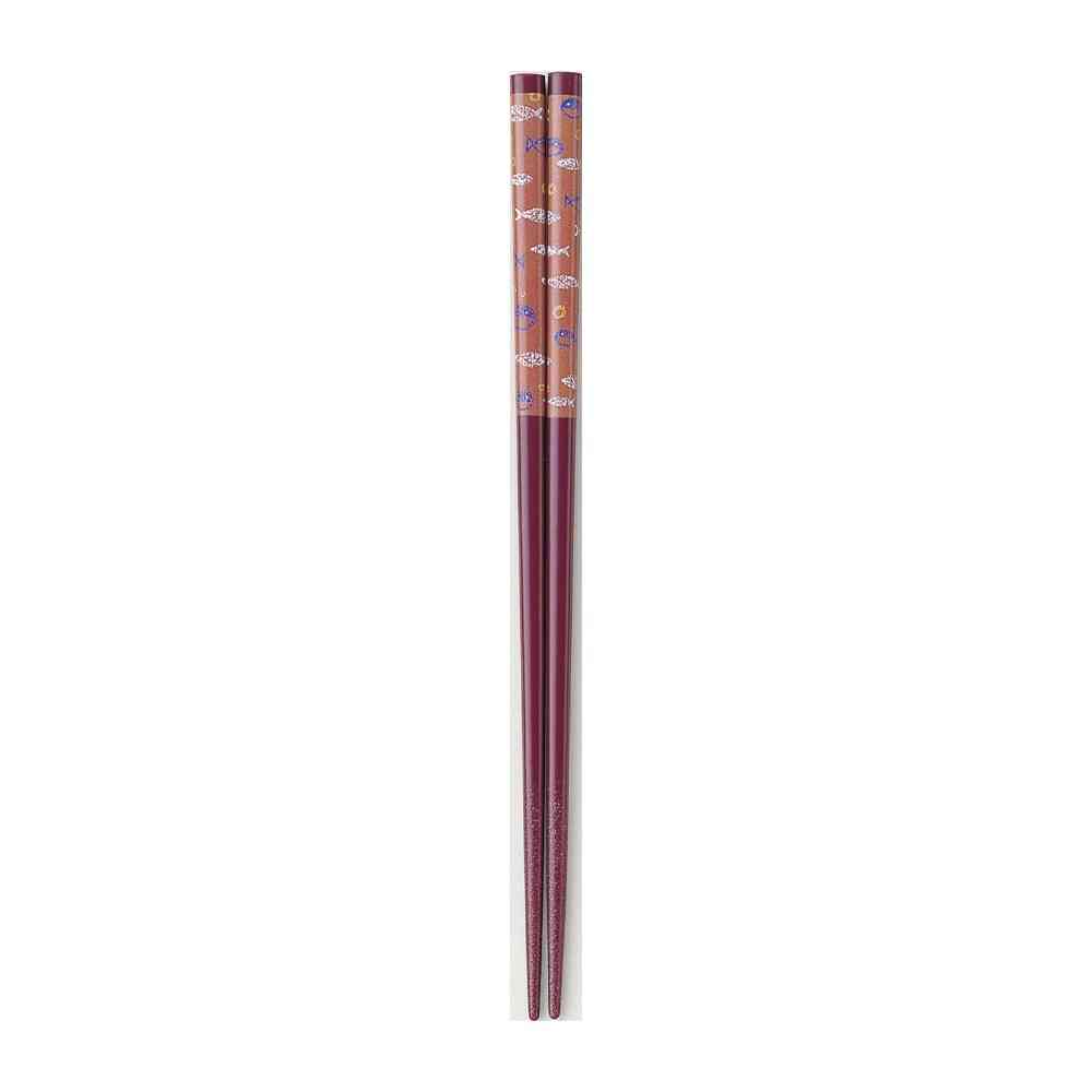Ishida Chopsticks Color Fish Enji 20.5cm 1 Pair