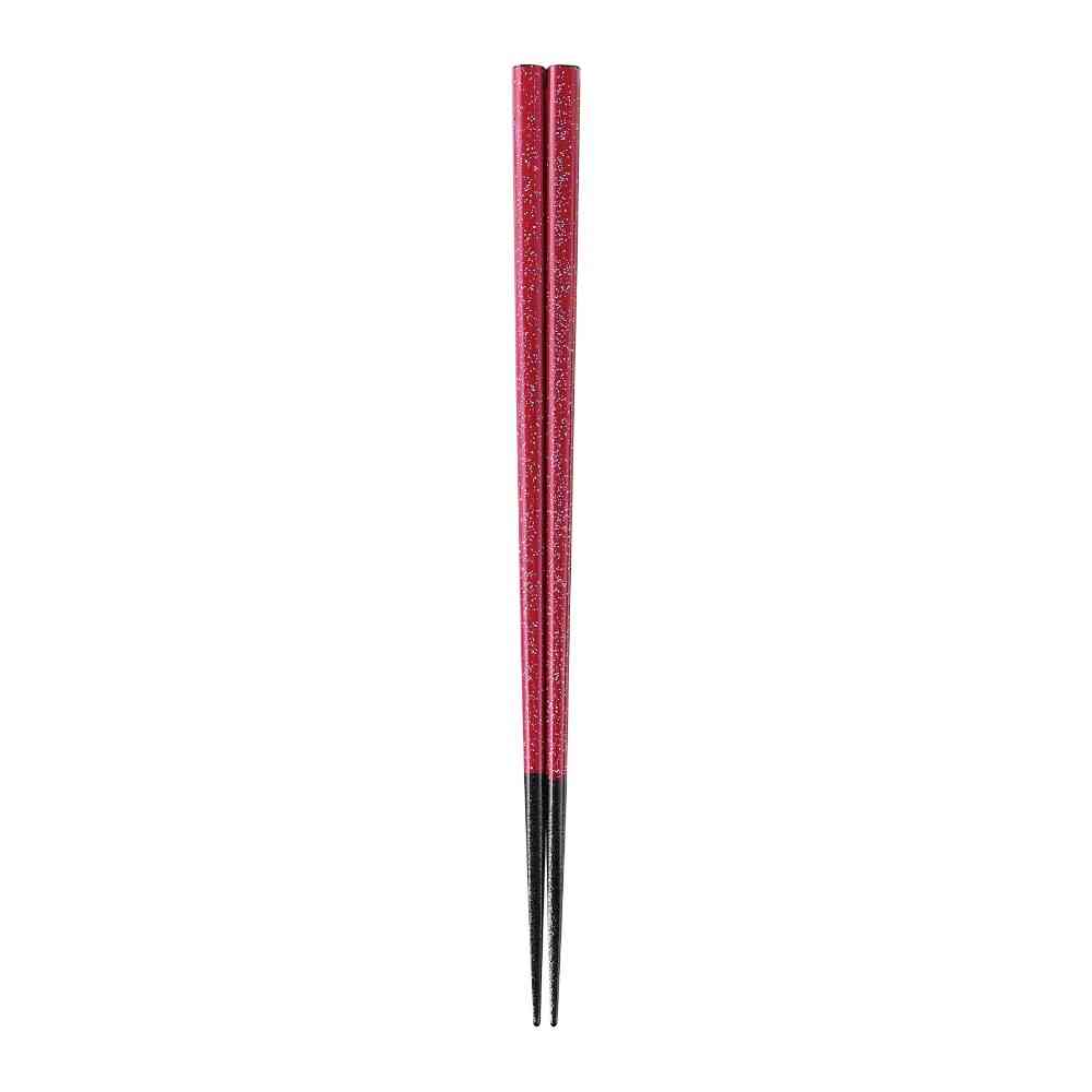Ishida Chopsticks Kirara Glitter Red 23cm