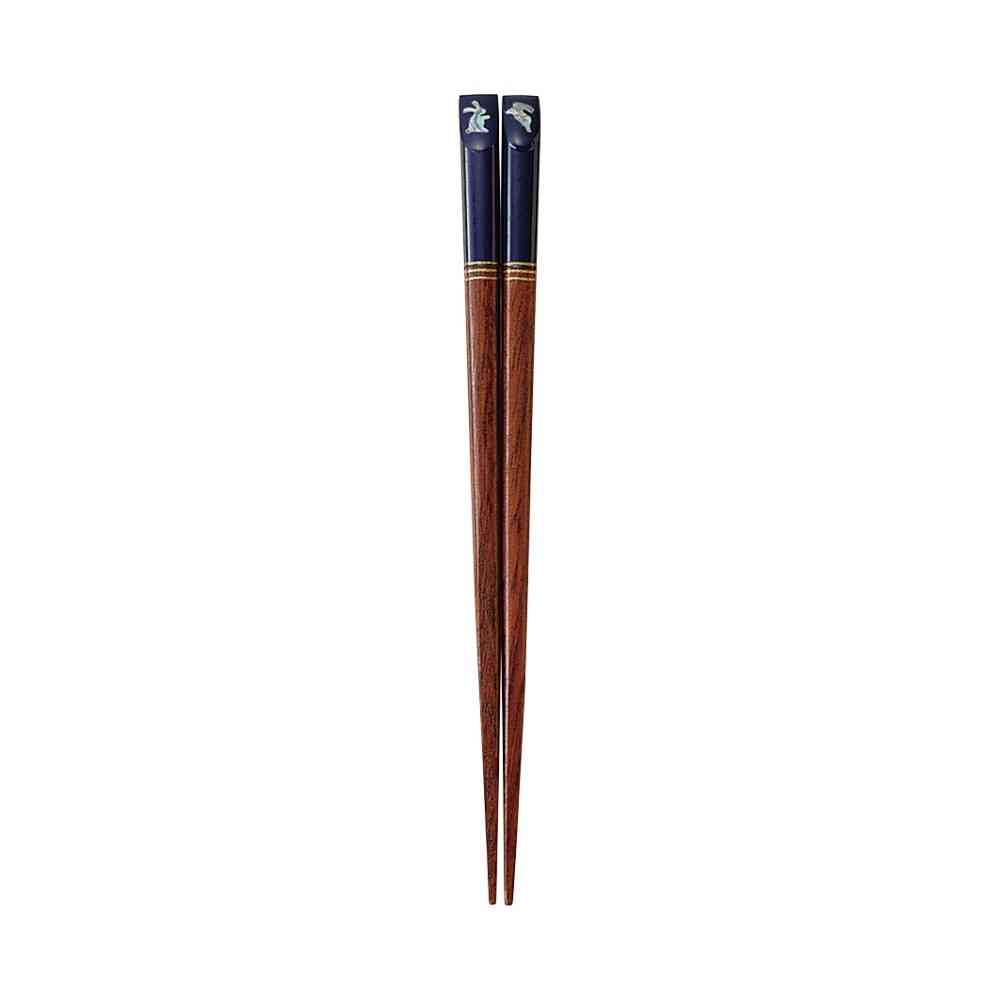 Ishida Kids Chopsticks Colorful Rabbit Blue 16.5cm (1 pair)