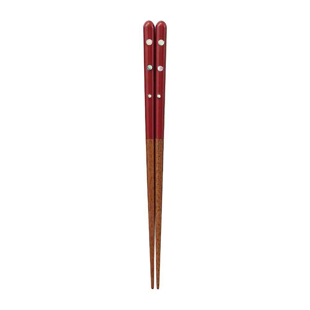 Ishida Dishwasher Safe Chopsticks Shell Flower Circle 20.5cm (1 pair)