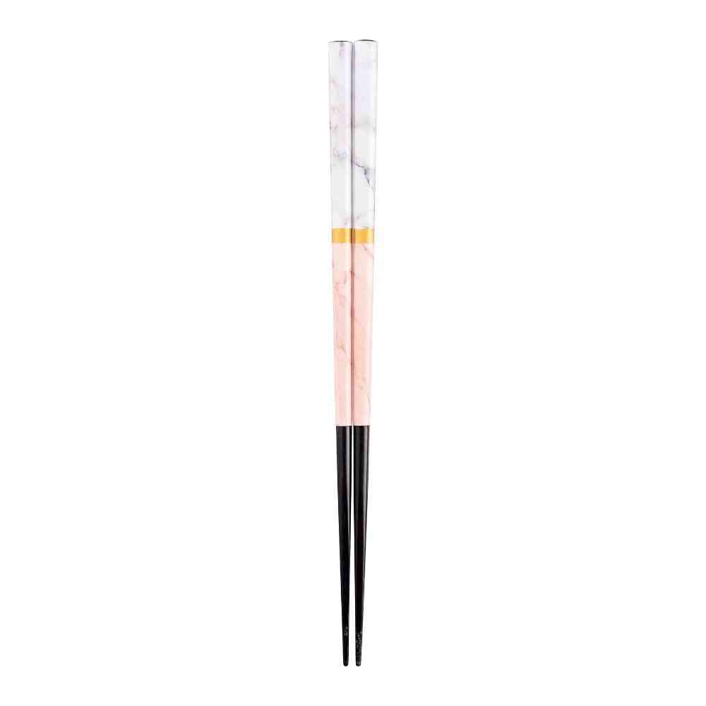 Ishida Chopsticks Marble Pink 23cm 1 Pair