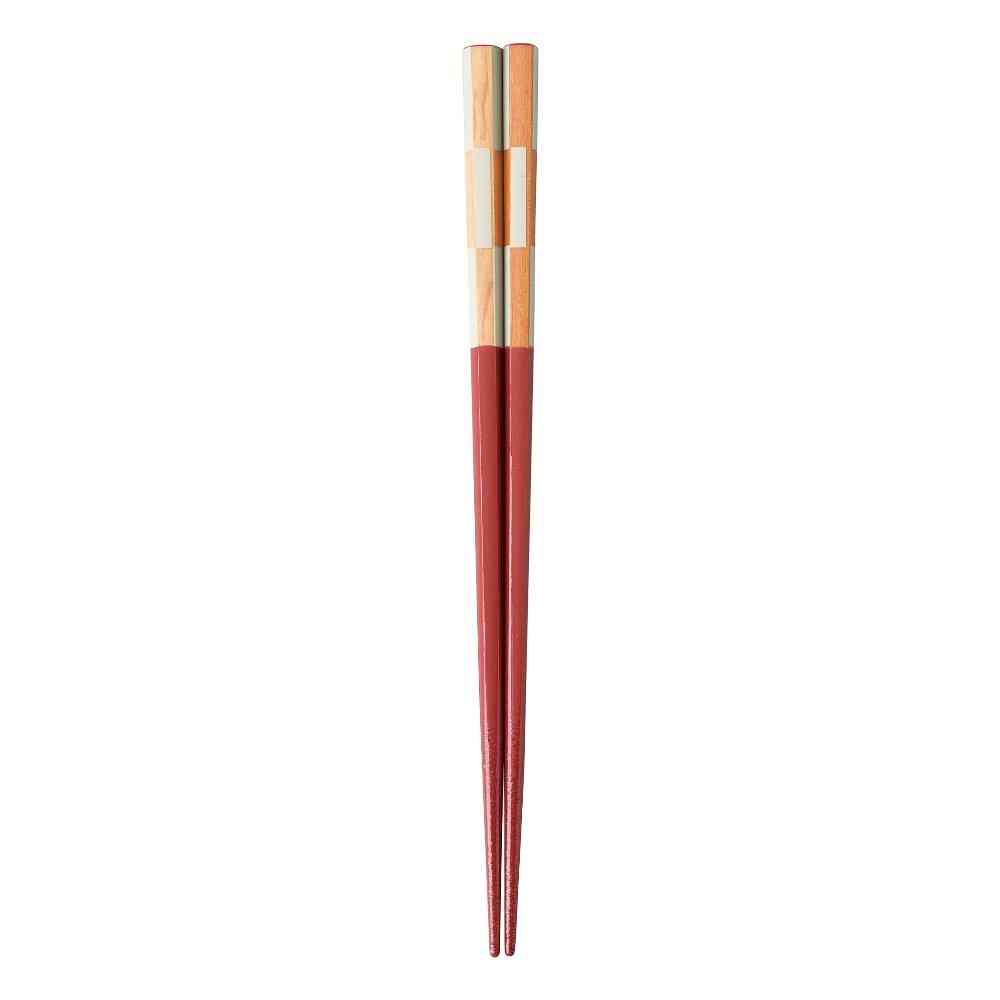 Ishida Hexagonal Checkered Chopsticks 21cm