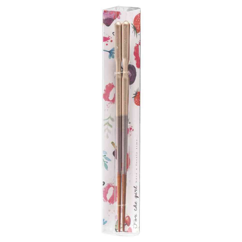 Ishida Elegance Chopsticks Gold 23cm with PET Case