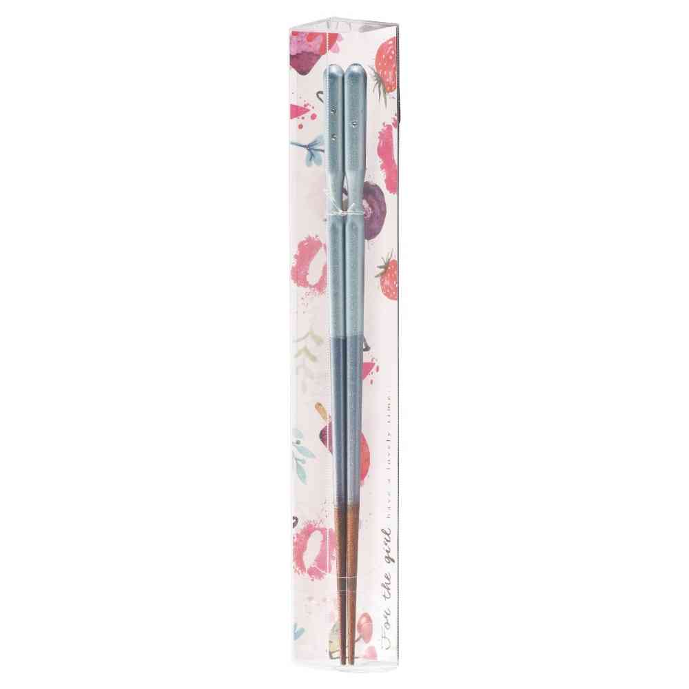 Ishida Elegance Chopsticks Blue 23cm with PET Case