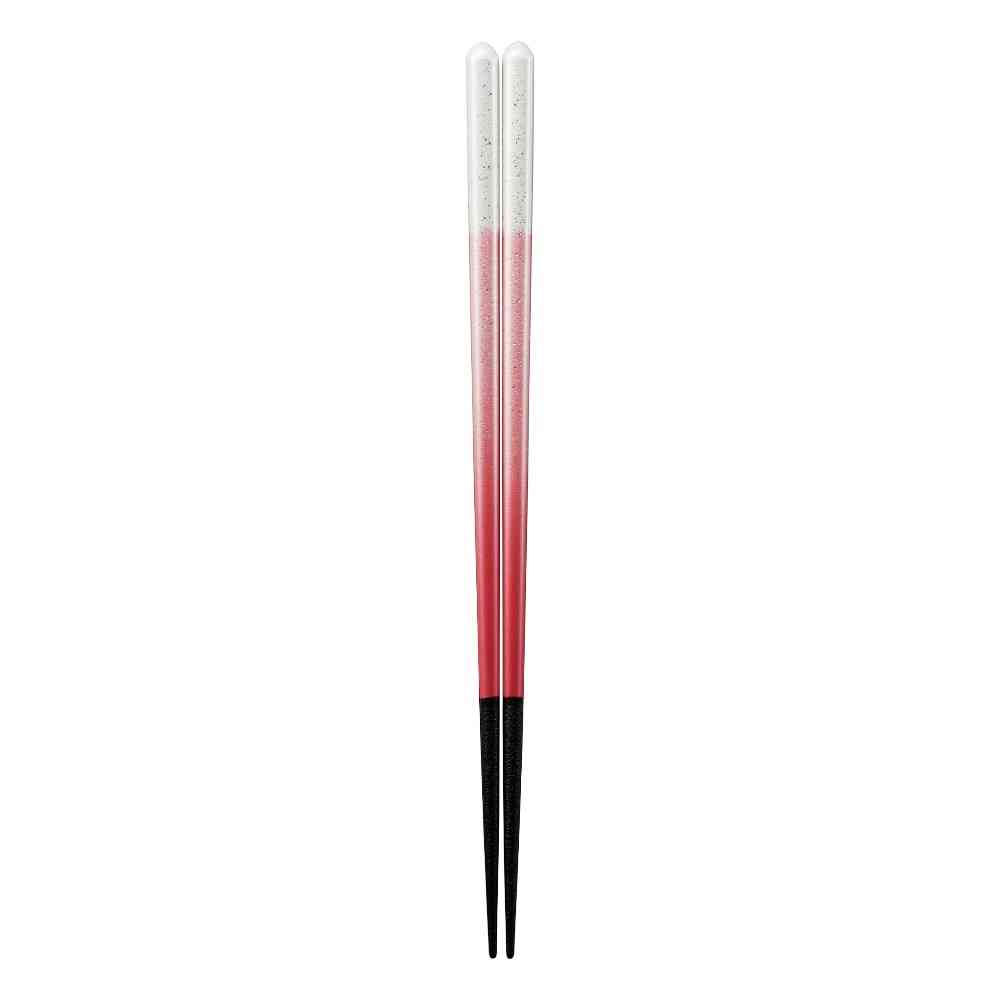 Ishida Dishwasher-Safe Chopsticks, Lumiere Red, 23cm, 1 Pair